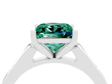 White gold Princess Cut Cut Channel Set Solitaire Engagement Ring with Four-Prong Setting_4