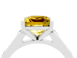 White gold Princess Cut Cut Channel Set Solitaire Engagement Ring with Four-Prong Setting_4