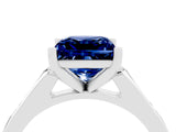 White gold Princess Cut Cut Channel Set Solitaire Engagement Ring with Four-Prong Setting_4