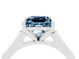 White gold Princess Cut Cut Channel Set Solitaire Engagement Ring with Four-Prong Setting_4