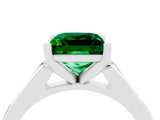 White gold Princess Cut Cut Channel Set Solitaire Engagement Ring with Four-Prong Setting_4