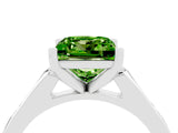 White gold Princess Cut Cut Channel Set Solitaire Engagement Ring with Four-Prong Setting_4