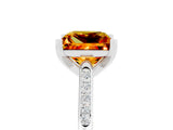 White gold Princess Cut Cut Channel Set Solitaire Engagement Ring with Four-Prong Setting_5