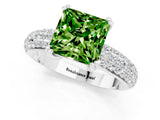White gold Princess Cut Cut Diamond Milgrain Marquise Band with Prong Setting_1