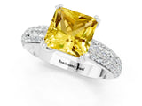 White gold Princess Cut Cut Diamond Milgrain Marquise Band with Prong Setting_1