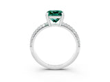 White gold Princess Cut Cut Diamond Milgrain Marquise Band with Prong Setting_3