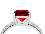 White gold Princess Cut Cut Diamond Milgrain Marquise Band with Prong Setting_4