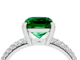 White gold Princess Cut Cut Diamond Milgrain Marquise Band with Prong Setting_4