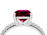 White gold Princess Cut Cut Diamond Milgrain Marquise Band with Prong Setting_4