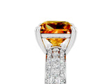 White gold Princess Cut Cut Diamond Milgrain Marquise Band with Prong Setting_5
