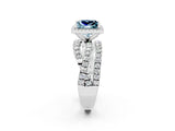 White gold Princess Cut Cut Halo Split Shank Prong Setting Ring_14
