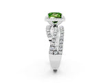 White gold Princess Cut Cut Halo Split Shank Prong Setting Ring_14