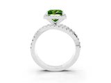 White gold Princess Cut Cut Halo Split Shank Prong Setting Ring_15