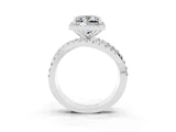 White gold Princess Cut Cut Halo Split Shank Prong Setting Ring_15