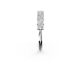 White gold Princess Cut Diamond Channel Set Eternity Band with Prong Setting_14