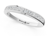 White gold Princess Cut Diamond Channel Set Eternity Band_13
