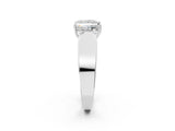 White gold Princess Cut Diamond Channel Set Solitaire Ring with Four-Prong Setting_36