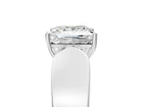 White gold Princess Cut Diamond Channel Set Solitaire Ring with Four-Prong Setting_88