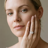 10K White Gold 1.03 Carat E VS1 Princess Diamond Engagement Ring with Milgrain Channel Set Band and Prong Setting