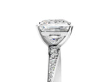 White gold Princess Cut Diamond Engagement Ring with Side Stone Accents and Four-Prong Setting_28