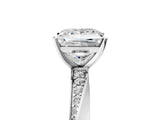 White gold Princess Cut Diamond Engagement Ring with Side Stone Accents and Four-Prong Setting_43