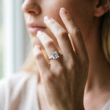 White gold Princess Cut Diamond Engagement Ring with Side Stone Accents and Four-Prong Setting_54