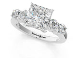 White gold Princess Cut Diamond Five-Stone Prong Set White Gold Ring_52