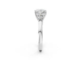 White gold Princess Cut Diamond Five-Stone Prong Set White Gold Ring_53