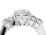 White gold Princess Cut Diamond Five-Stone Prong Set White Gold Ring_55