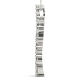 White gold Princess Cut Diamond Graduated Prong Pendant 2