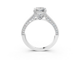 White gold Princess Cut Diamond Pave Band with Four-Prong Setting_21