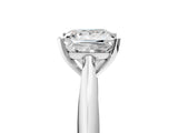 White gold Princess Cut Diamond Solitaire Engagement Ring with Cathedral Setting and Four-Prong Mount_19