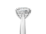White gold Princess Cut Diamond Solitaire Engagement Ring with Cathedral Setting and Four-Prong Mount_276