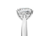 White gold Princess Cut Diamond Solitaire Engagement Ring with Cathedral Setting and Four-Prong Mount_31