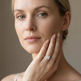 White gold Princess Cut Diamond Solitaire Engagement Ring with Classic Band and Four-Prong Setting_197