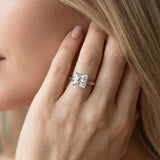 White gold Princess Cut Diamond Solitaire Engagement Ring with Classic Band and Four-Prong Setting_198