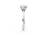 White gold Princess Cut Diamond Solitaire Engagement Ring with Classic Band and Four-Prong Setting_65