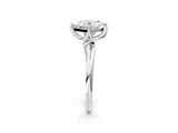 White gold Princess Cut Diamond Solitaire Engagement Ring with Four-Prong Setting and Classic Band_22