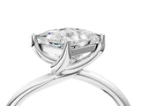 White gold Princess Cut Diamond Solitaire Engagement Ring with Four-Prong Setting and Classic Band_24