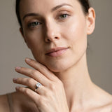 White gold Princess Cut Diamond Solitaire Engagement Ring with Tapered Plain Band and Four-Prong Setting_154