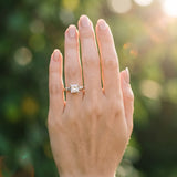 White gold Princess Cut Diamond Solitaire Ring with Tapered Baguette Accents and Four-Prong Setting_133