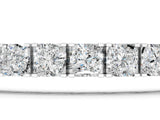 White gold Princess Cut Diamond Tennis Bracelet with Channel Setting_1