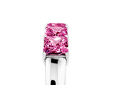 White gold Princess Cut Five-Stone Pink Sapphire Band with Prong Setting_23