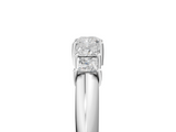 White gold Princess Cut Five-Stone Prong Set Diamond Band_34