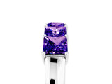 White gold Princess Cut Five-Stone Tanzanite Band with Prong Setting_11