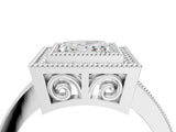 White gold Princess Cut Halo Pavé Diamond Ring_18