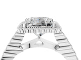 White gold Princess Cut Halo Pavé Solitaire Ring with Milgrain Band_15