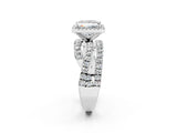 White gold Princess Cut Halo Split Shank Prong Setting Ring_14