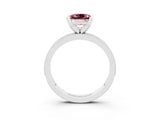White gold Princess Cut Morganite Milgrain Pavé Engagement Ring with Four-Prong Setting_15