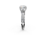 White gold Princess Cut Pave Diamond Engagement Ring with Channel Set Band and Four-Prong Setting_59